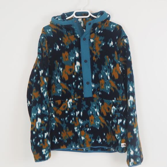 The North Face Men’s XL Carbondale 1/2 Snap Hooded Jacket Fleece Pullover - Picture 1 of 10